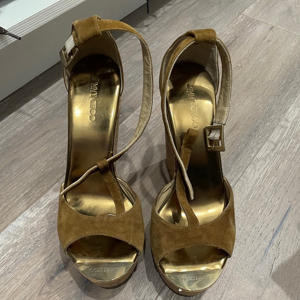 Jimmy Choo Suede Wedge 38.5